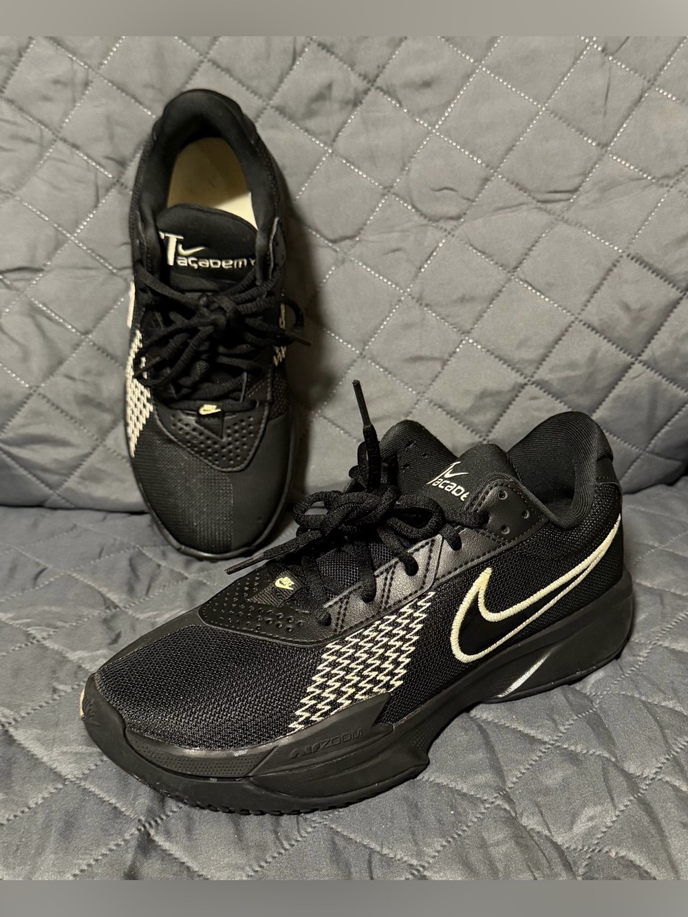 Nike Air Zoom G.T. Cut Academy "Black Alabaster" basketball shoes men’s size 6.5